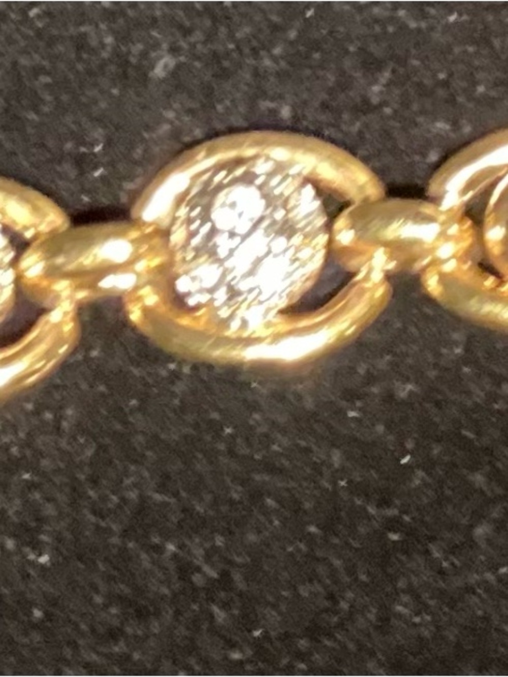 Faux Gold and Rhinestone Spheres Bracelet Set - Picture 5 of 9
